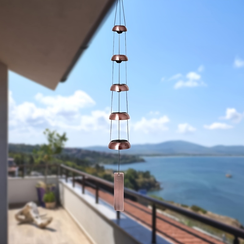 E-shop Windspiel im japanischen Stil als fünfstufige mit Glocken, geeignet für die Hängedekoration in Innenräumen, auf dem Balkon, im Innenhof im