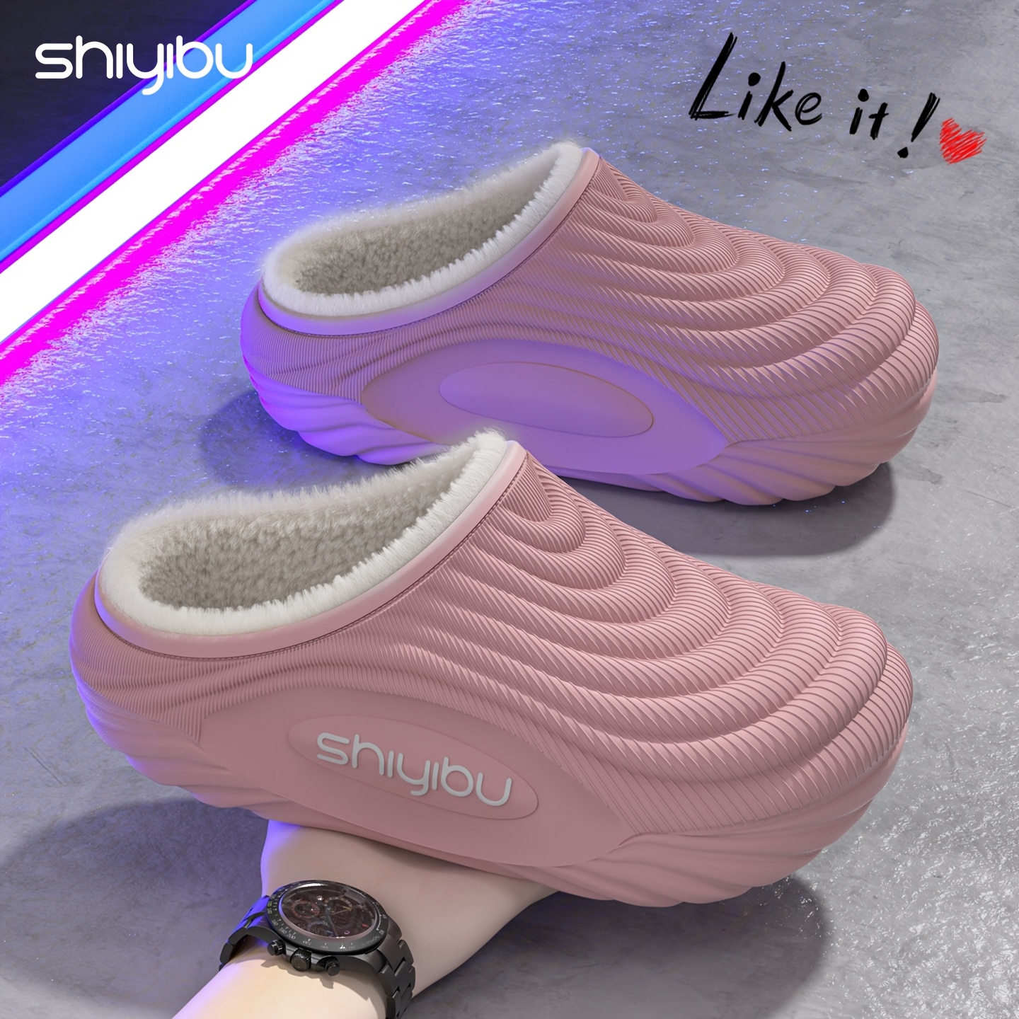 Winter New Slippers Couple Fashion Versatile Home Warm Fleece-Lined Non-Slip Thick-Soled Wear-Resistant Shoes Soft-Soled Thick Bottom Warm Thickened, Women Shoes 5 Winter New Slippers Couple Fashion Versatile Home Warm Fleece-Lined Non-Slip Thick-Soled Wear-Resistant Shoes Soft-Soled Thick Bottom Warm Thickened, Women Shoes - Image 5