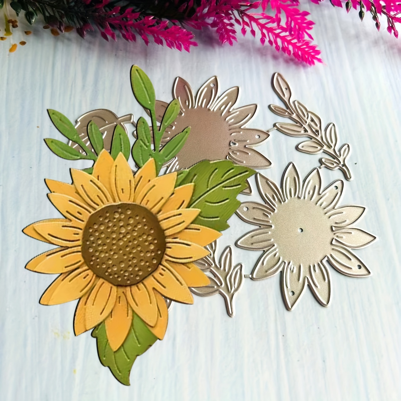 

Sunflower Metal Die-cutting, Sunflower Cutting Mold Cutting Template Used For Diy Scrapbook Photo Album Decoration Embossing Paper Mold Used For Scrapbook Card Making