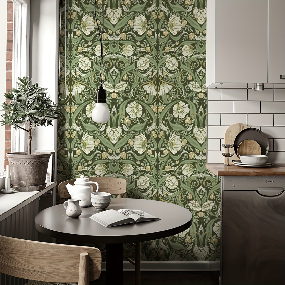 

Self-adhesive Wallpaper, 3m Roll - Waterproof Kitchen & Dining Decor For Furniture And Cabinets
