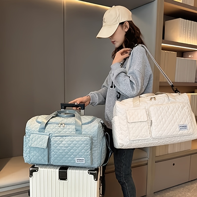 womens weekend bag travel luggage with 17 inch laptop compartment carry on overnight personal item bag 30l travel sports gym   bag details 6