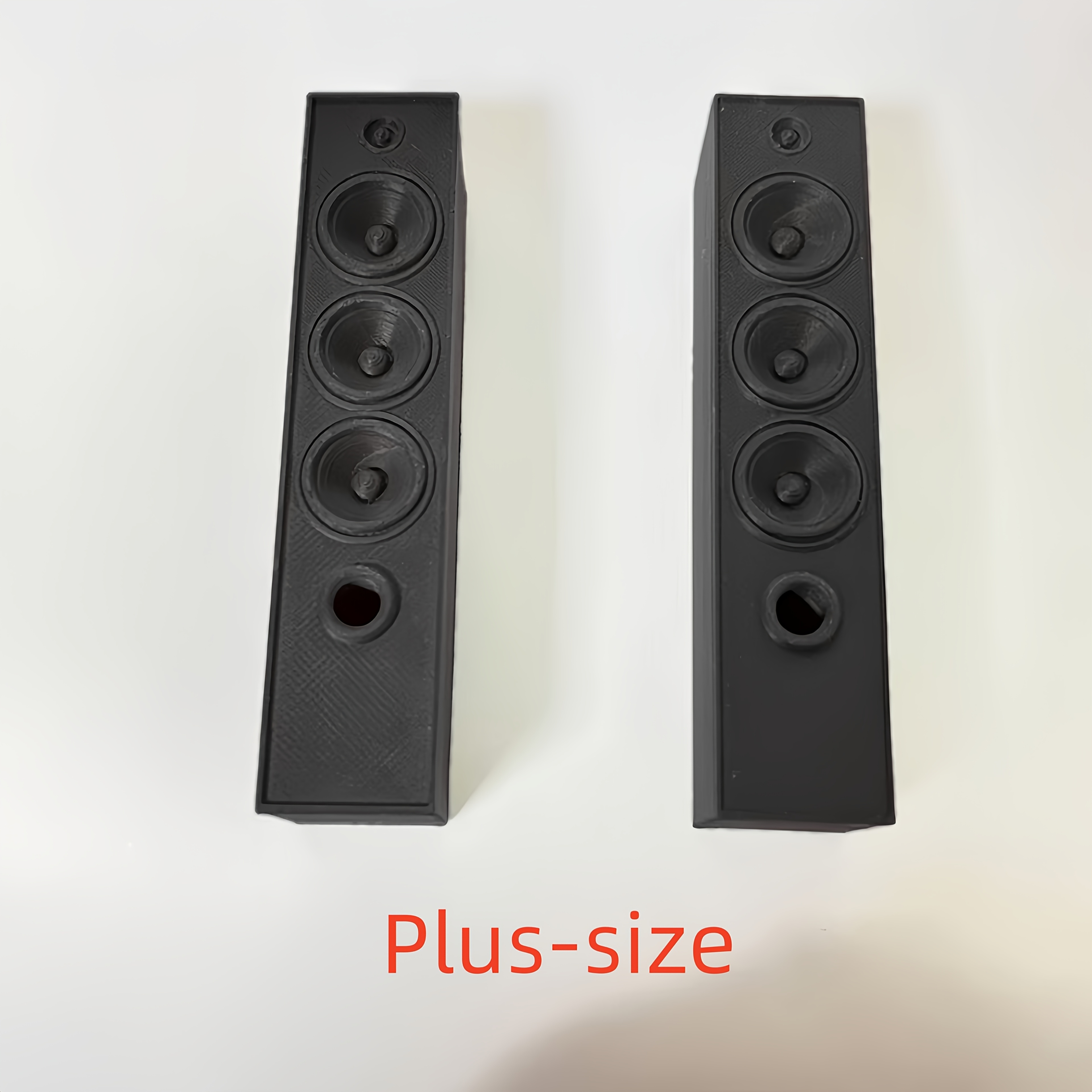 Image of 2pcs Dioramasupplies Black Miniature Speaker Model | For Dollhouse, Diorama, Model Stage Layout | Black Vintage Style | Realistic Home Decoration Miniaturespeaker Tinyhomedecor