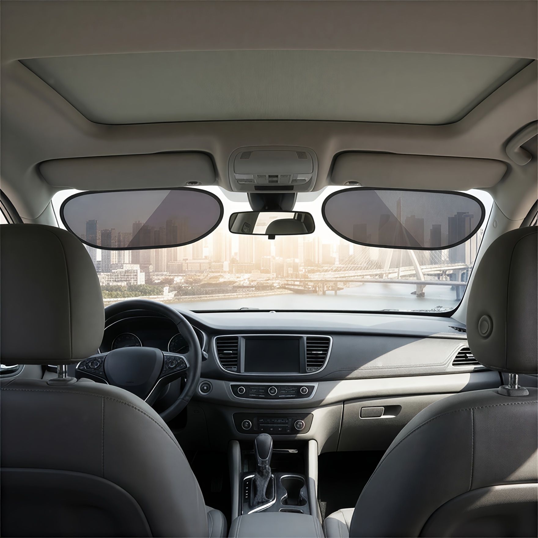 The Car Window Sunshades Can Provide Shading And Block Ultraviolet , While Not Interfering With '. Are Fixed By Electrostatic And Are .