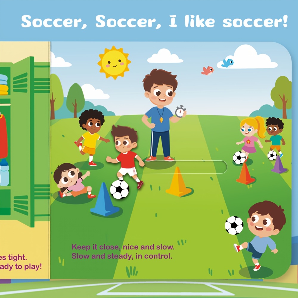I Love Soccer Interactive Pull-Along Push-Pull Book