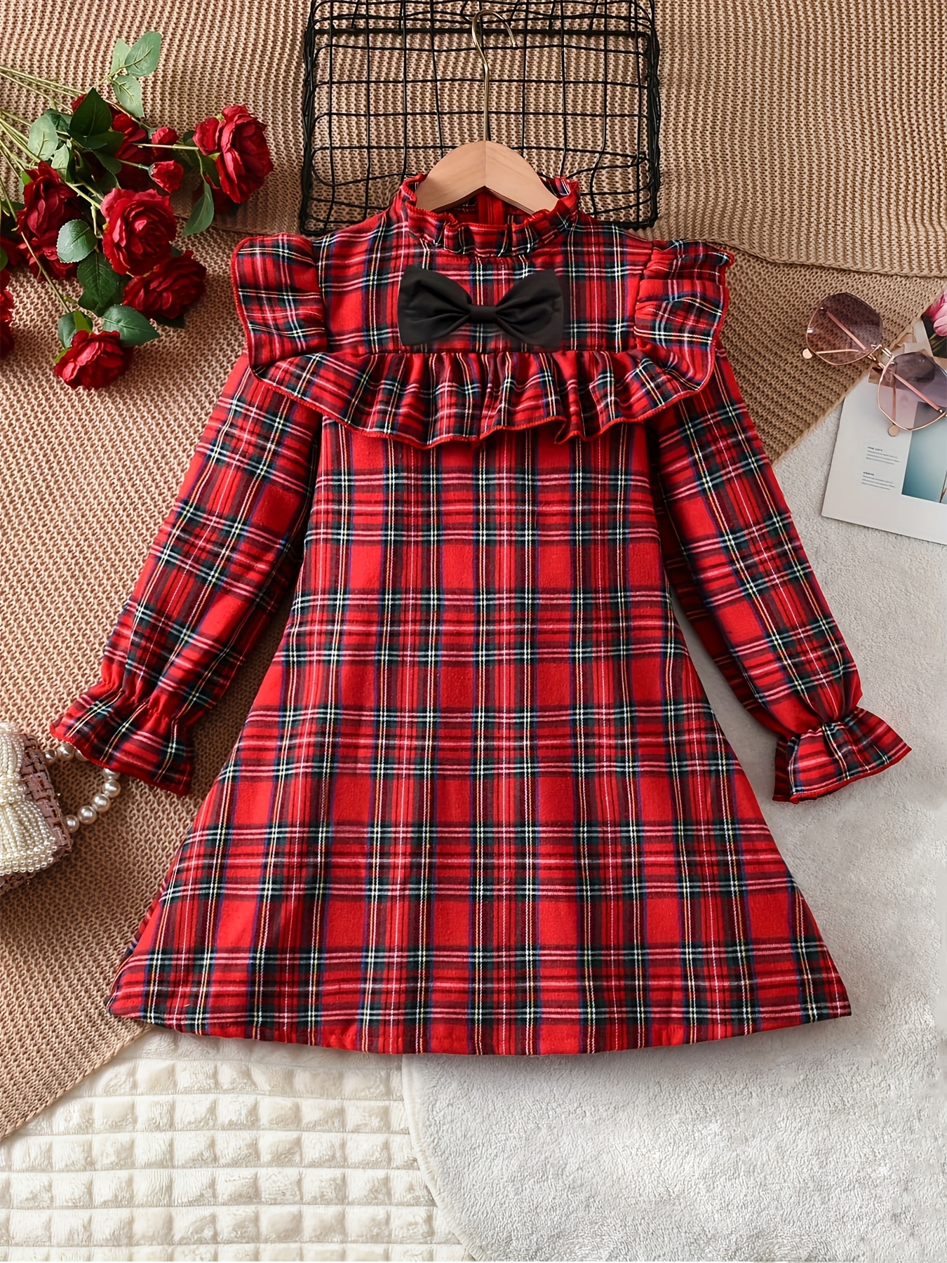 Aesthetic Red Casual Dresses Preppy Girl Stuff English Aesthetic