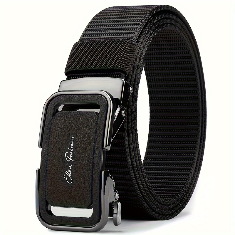 

Tactical Canvas Belt With Alloy Automatic Buckle For Men's Outdoor Casual Wear Business Belt And Father's Gifts