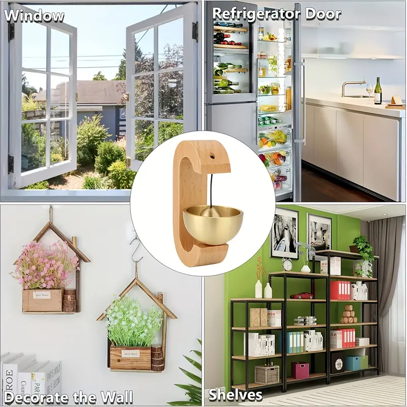 vintage magnetic wind chime with elegant car entry reminder home decor ornament no battery required magnetic vintage style wind chimes for outside 5