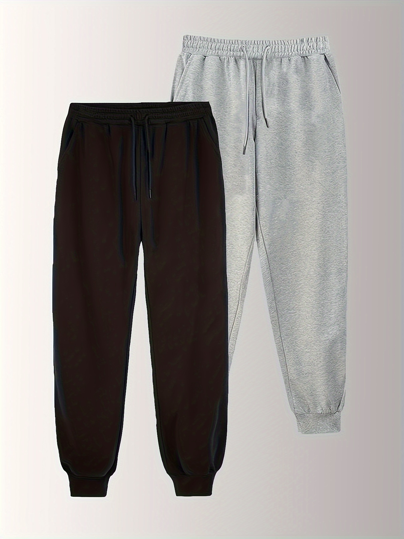 men' drawstring footed sweatpants casual slightly Temu United