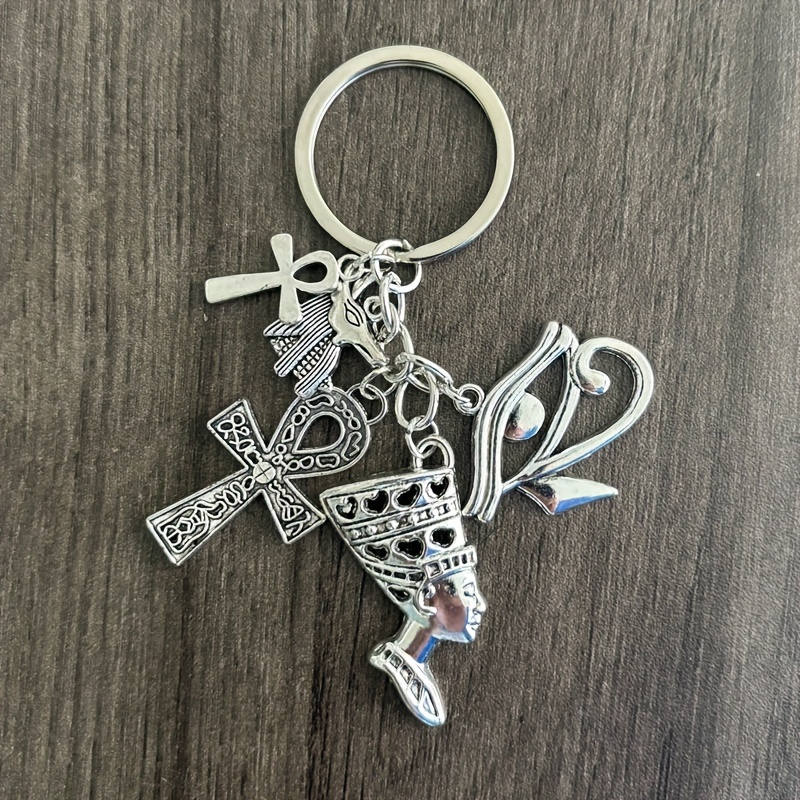 Image of Retro Egyptian Amulet, Key Chain, Cross, Eye Of Horus, Souvenir Gift, Gift For Men And Women