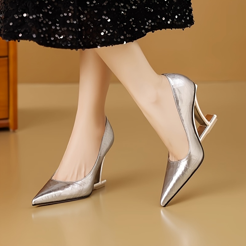 womens elegant pointed toe pumps 14 2cm 72inch high Temu Kuwait