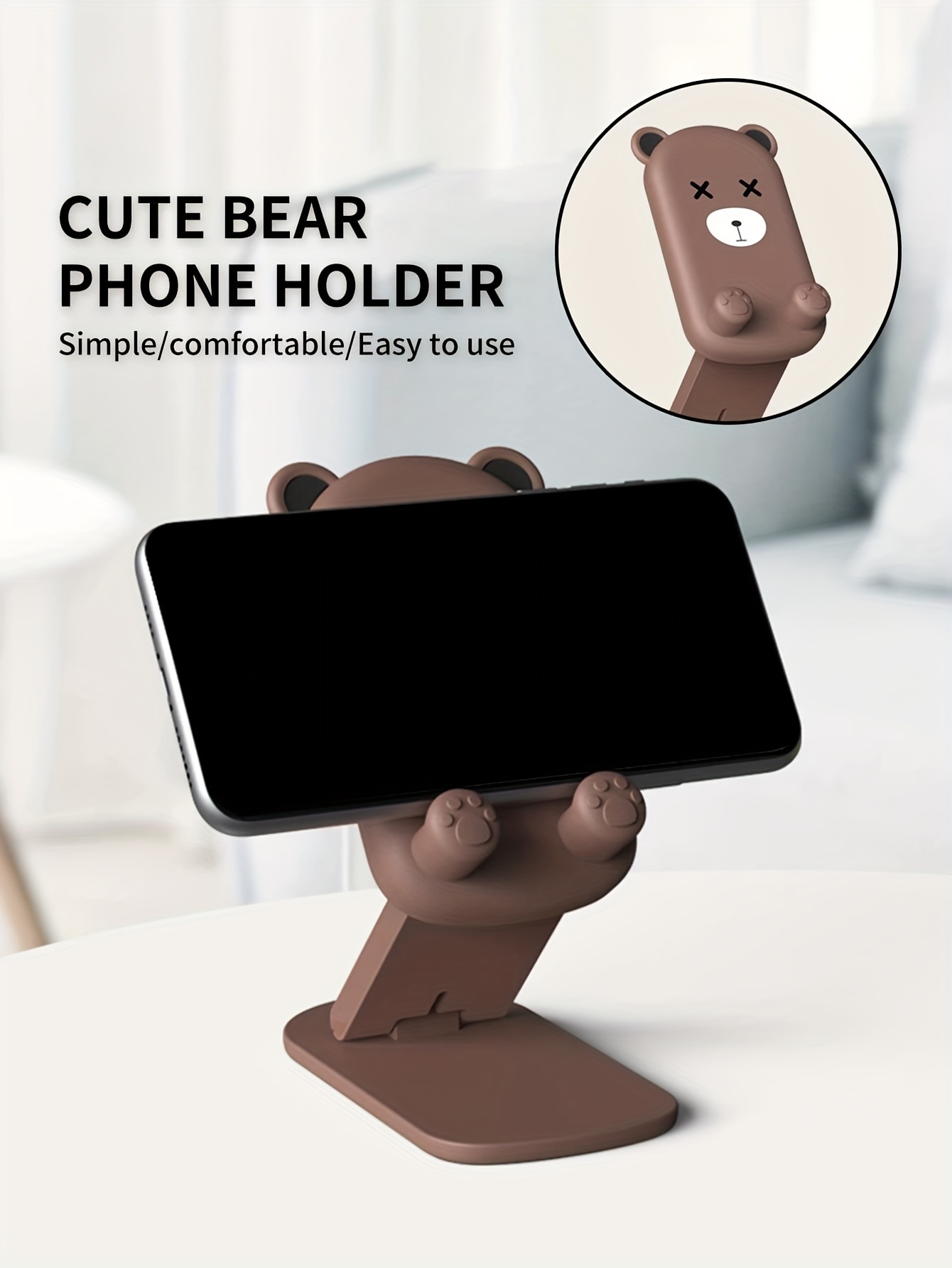 Cute Cell Phone Stand Fully Foldable Adjustable Desktop - Temu