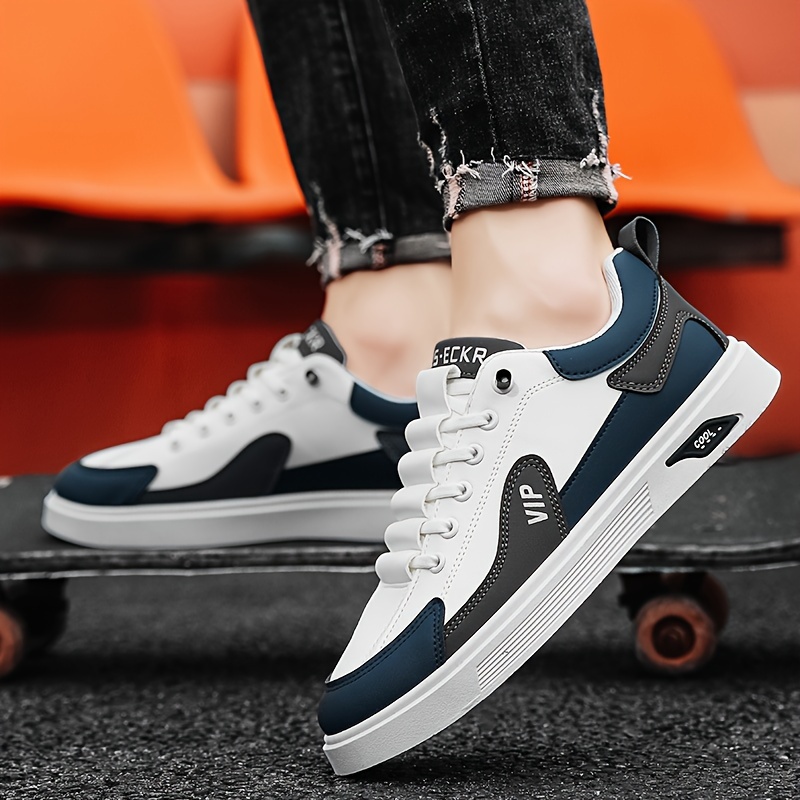 mens fashion sneakers versatile low top casual shoes striped