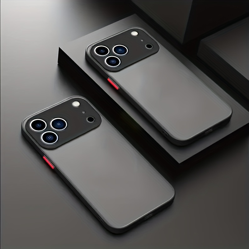 Phone Case - [matte Case] Shockproof Armor Matte Phone Case For Iphone 16 15 14 13 12 11 Pro Max Luxury Bumper Transparent Hard Cover