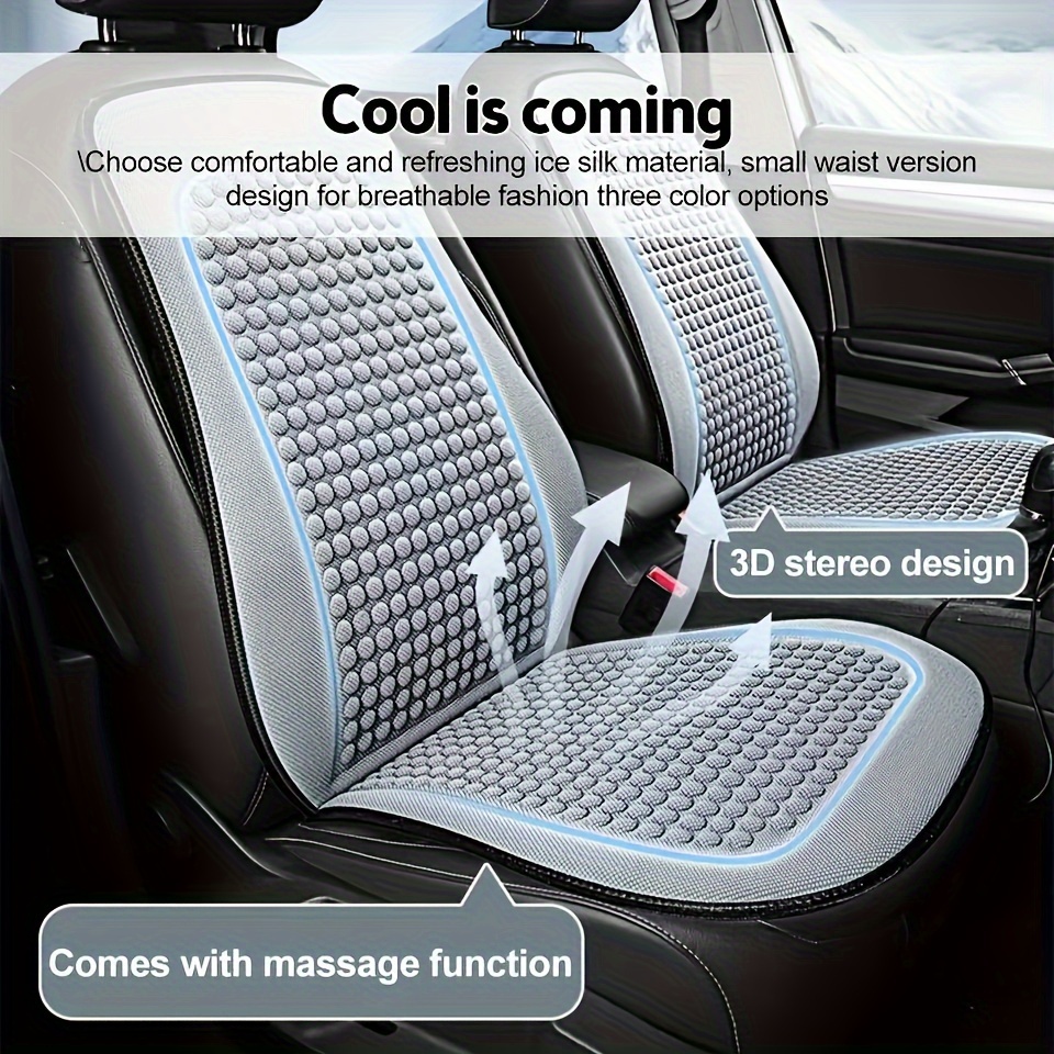 And Relax In With This Ventilated Nylon Car Seat Cushion Universal  For *!