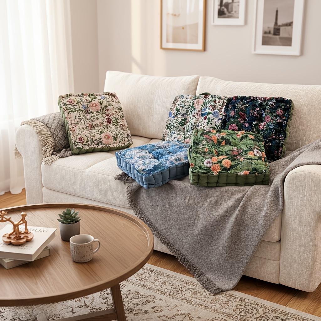 floor cushion sold on Temu Canada