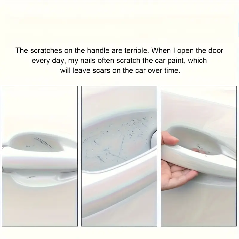 Car Door Handle Protector : Clear Anti-Scratch Stickers Car Door Handle Protector : Clear Anti-Scratch Stickers