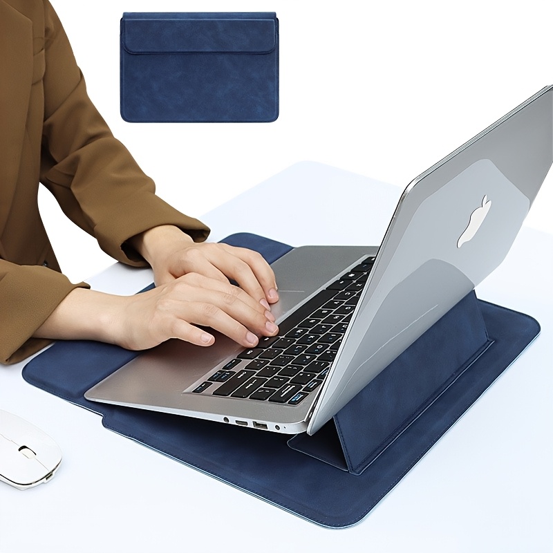 TEMU Laptop Sleeve With Stand Anti-scratch Leather Computer Case Suitable For 13.3 Inch, 14-inch Notebooks, Macbook 16.1-inch Ultra-thin Inner Bag