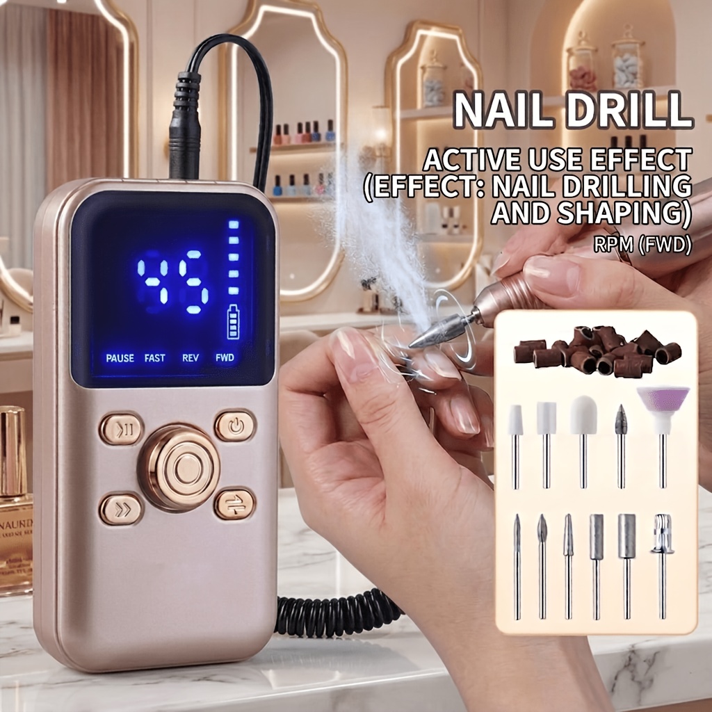 USB Rechargeable Electric Nail Drill Kit