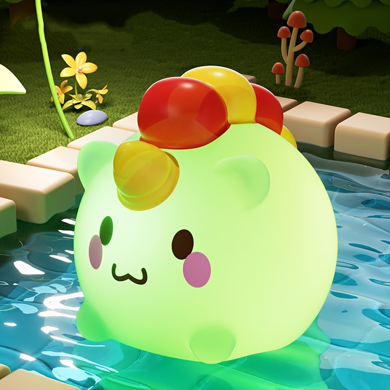 Light Up Bath Toys with Fishing Net - Flashing Colorful Animal Bath Toys, Battery-Powered Floating Rubber Sensory Toys for Toddlers, Baby Bathtime & Pool Party Gifts (Christmas, Easter) - Safe for Infants Boys & Girls, Baby Bath Accessories, Interactive Playtime, Playful Designs, Nontoxic Material, Holiday Presents