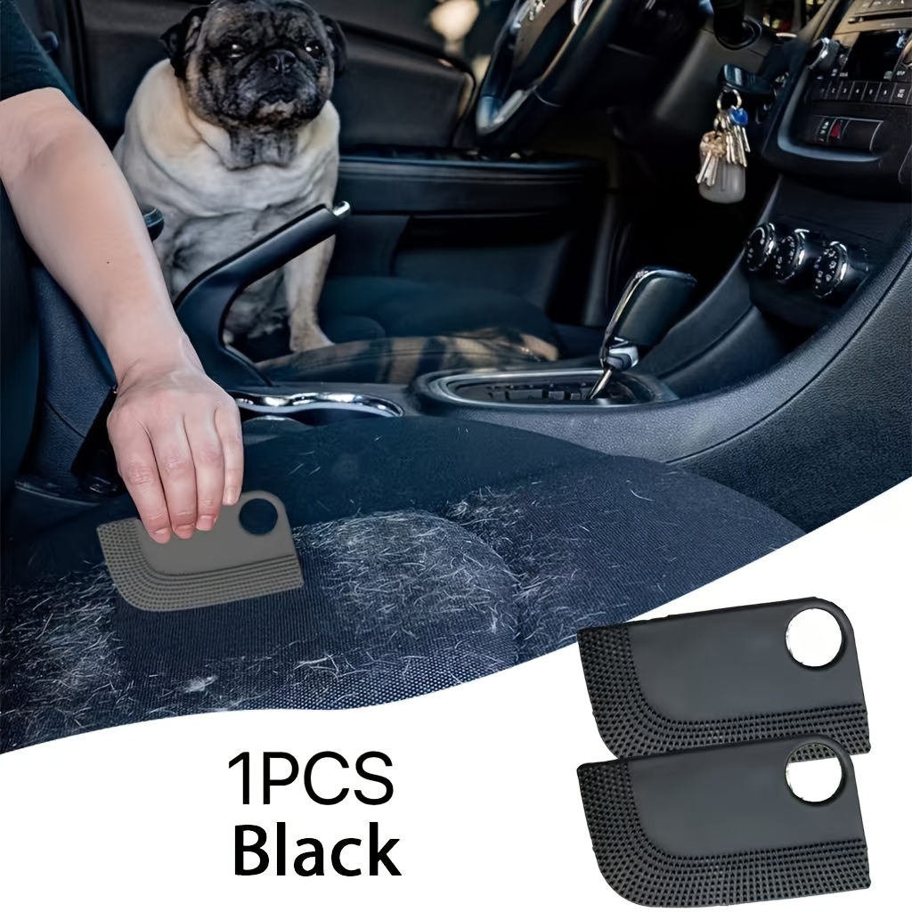 1pc Car Interior Hair Cleaning Brush, Portable Pet Hair Remover Tool, Reusable Pet Hair Removal Brush For Clothes, Seat Covers, And Upholstery Easy Clean Lint Roller