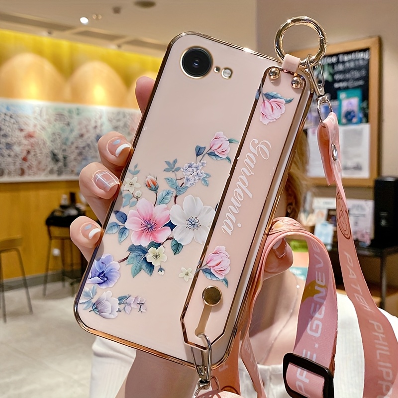 TEMU A Trendy And Fresh Phone Case For The For Iphone 16e, Featuring A Full Protective Design With A Strap For Easy Carrying, Suitable For Stylish