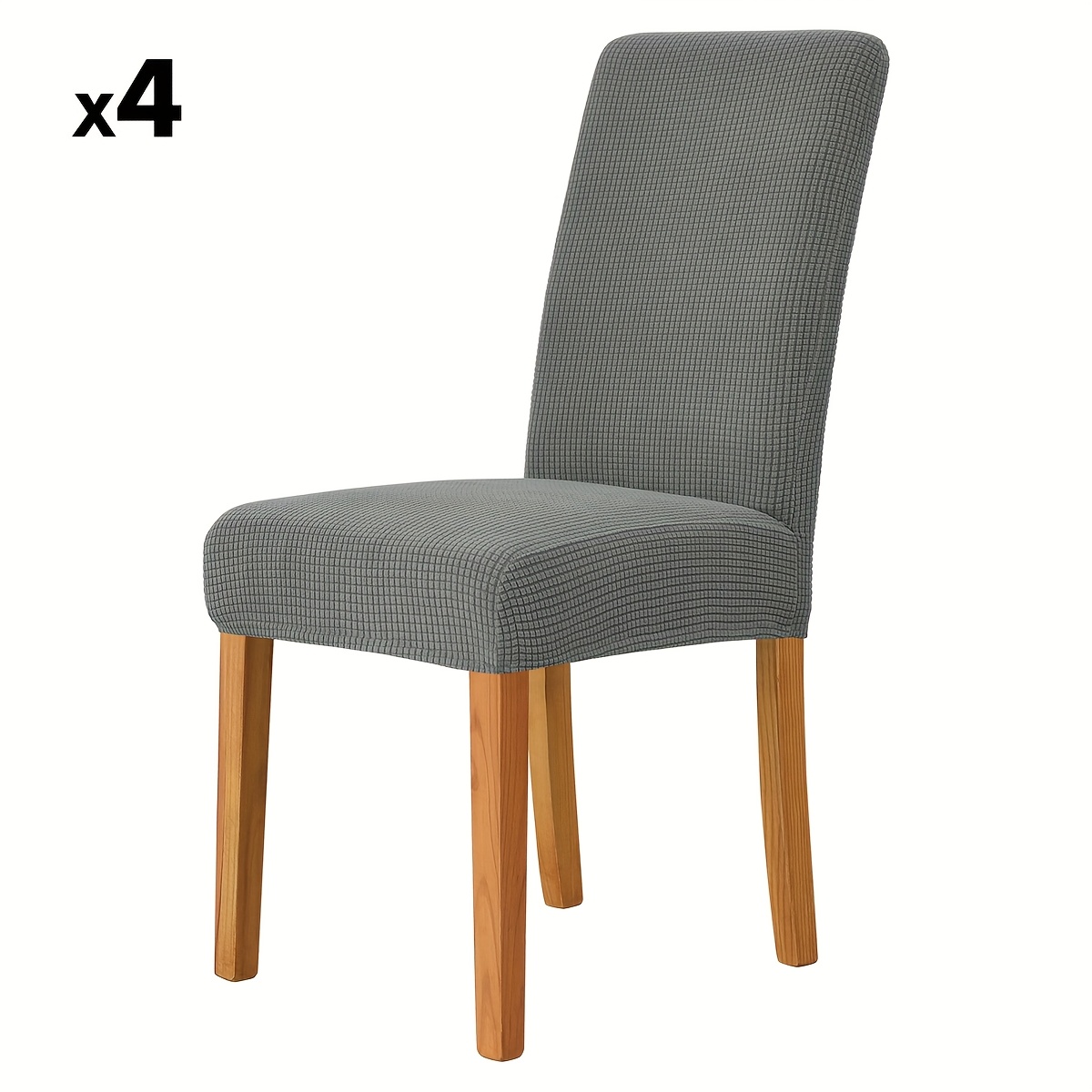 4/6-pcs Corn Velvet Stretch Home & Hotel Dining Chair Parsons Chair Covers