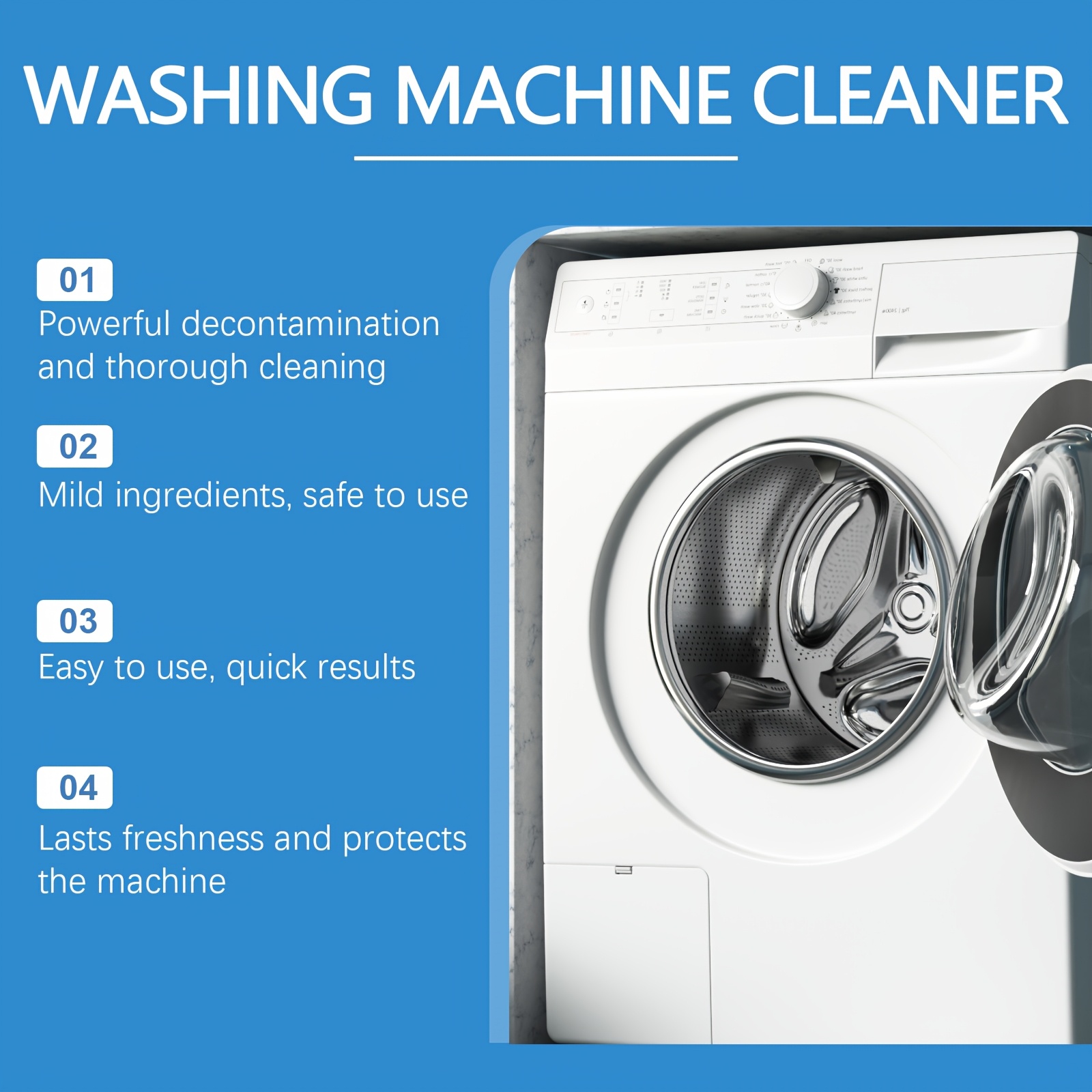 1pc   washing machine stain remover cleaning powder   based   multi effect decontamination and odor eliminator for home use details 3