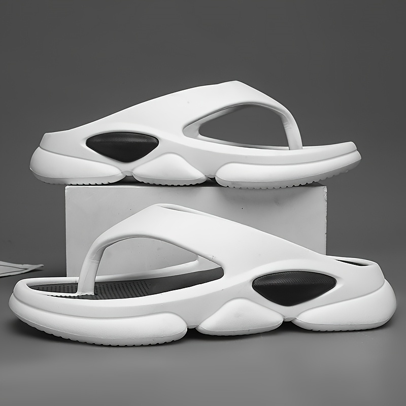 mens summer breathable cut out slide sandals     cover upper fabric inner sole round toe   home casual wear breathable sandals minimalist slippers synthetic cover sandal Product details 1