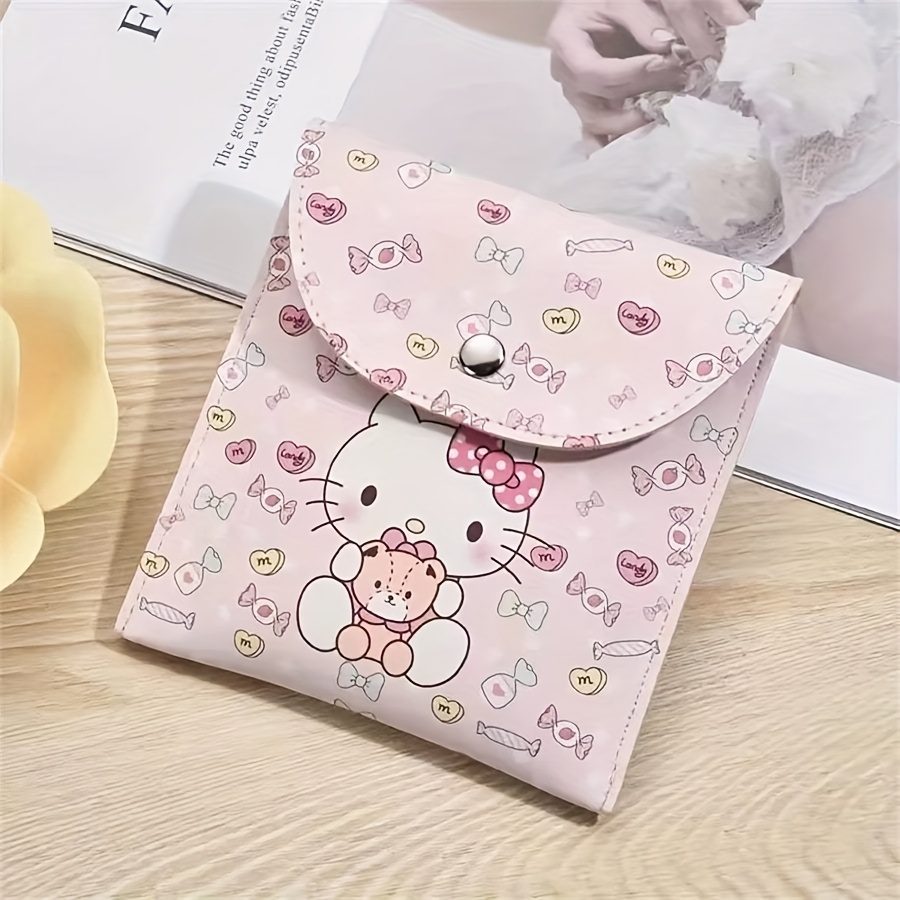 [authorized] Hello Kitty Portable Organizer Bag, Sanitary Protection Pouch Travel Multi-functional Organizer Makeup Bag Essential For