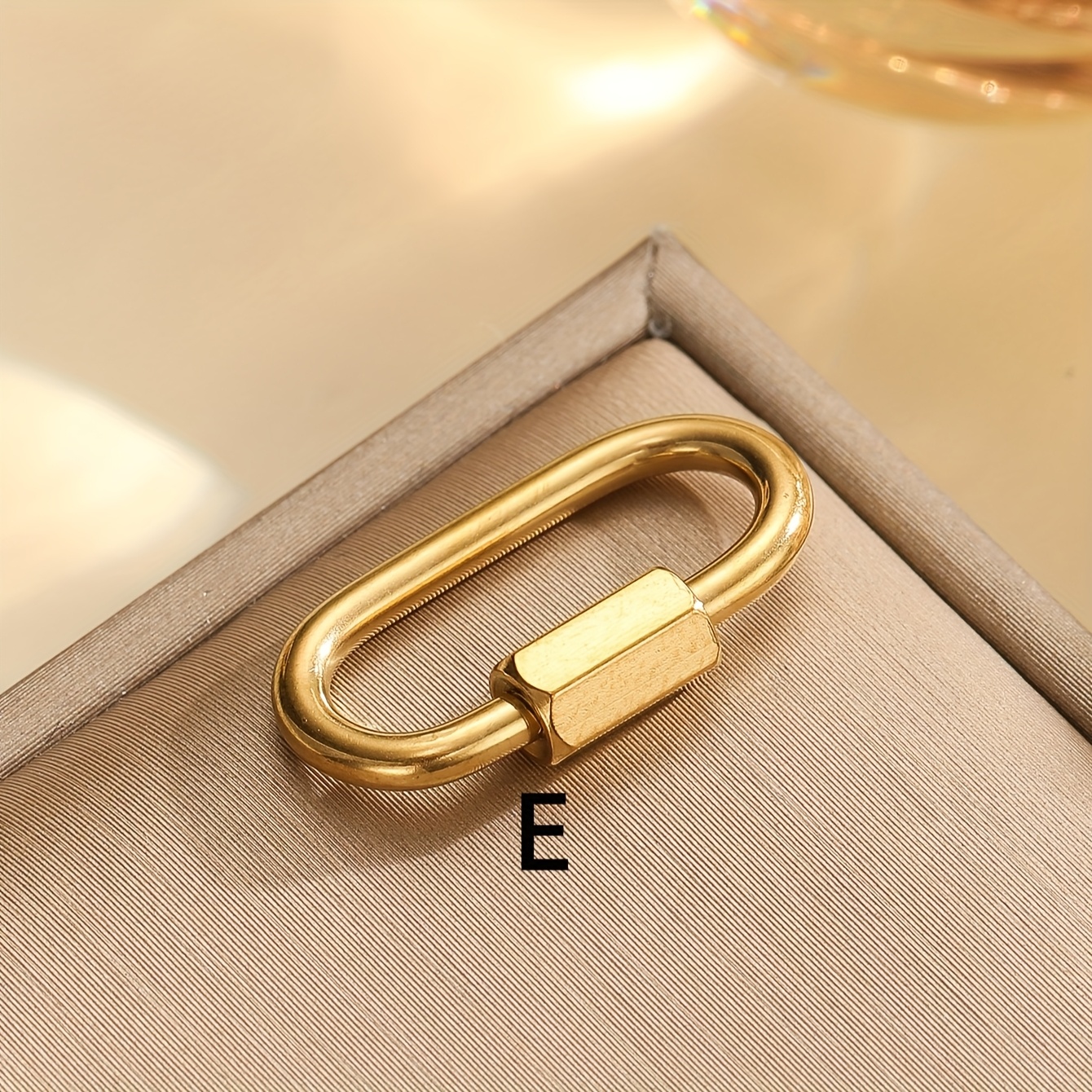 TEMU 1 Hebilla de Acero Inoxidable 304 Zhu Dan Conector Anillo Hebilla para Correa de Perro Llavero Accesorio Metálico Minimalista Rápido y Exquisito