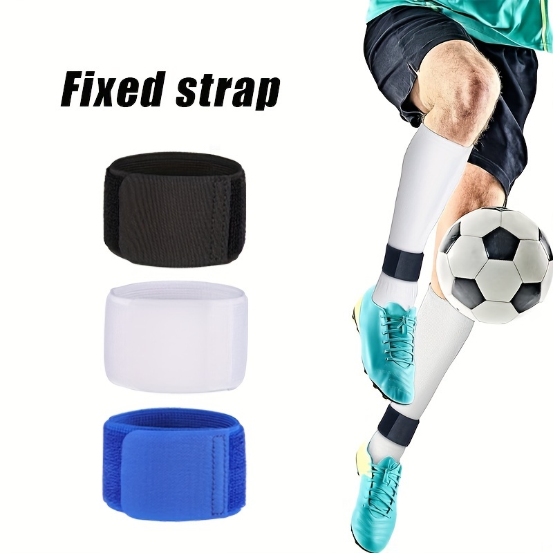 

1 Pair Of Football Calf Straps, Adjustable Straps, Anti Slip Lightweight Football Socks Ankle Straps, Suitable For Teenagers Playing Soccer, Running Soccer, Cycling Sports