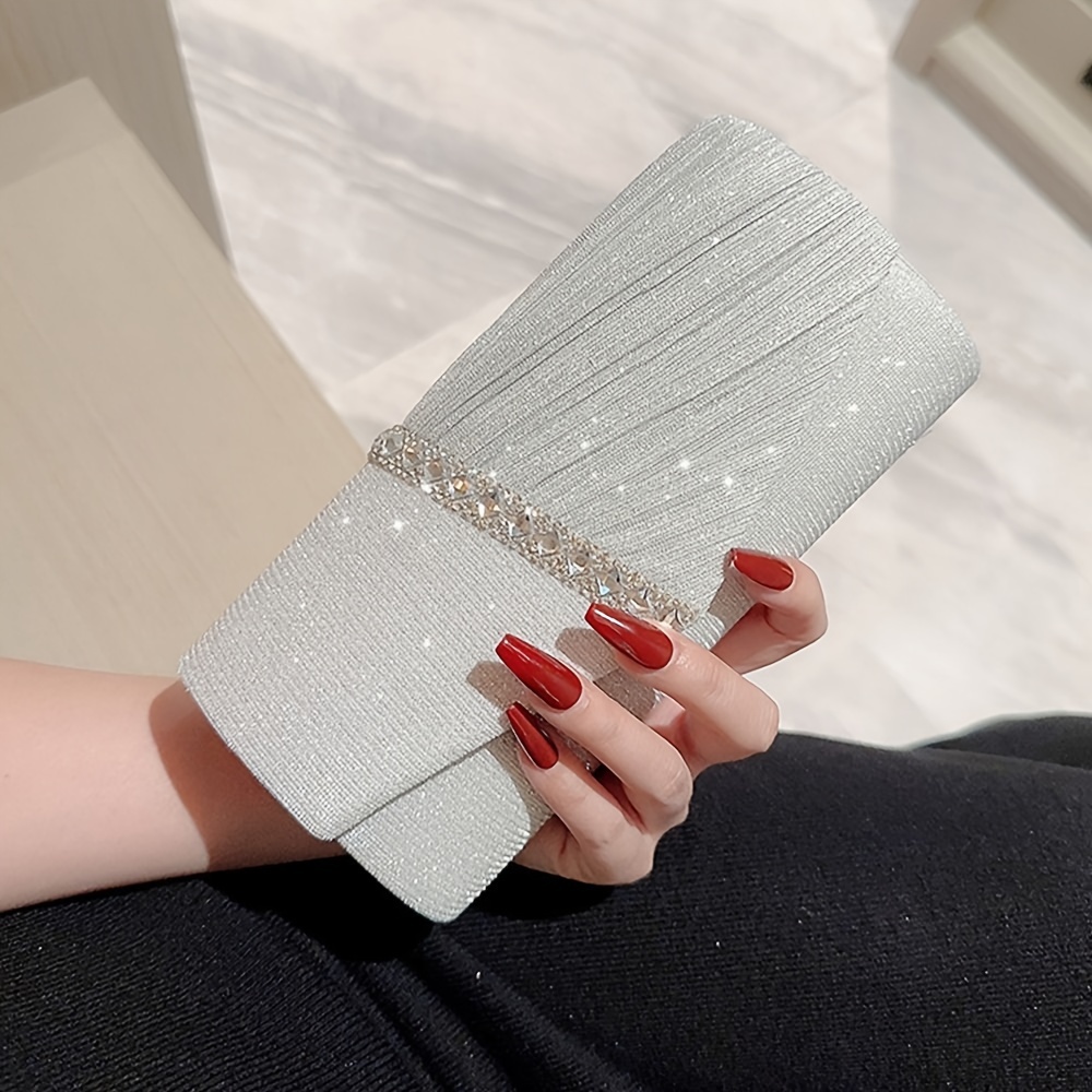 

Sac à main en strass pour femmes, petit sac de soirée, pochette de mariage