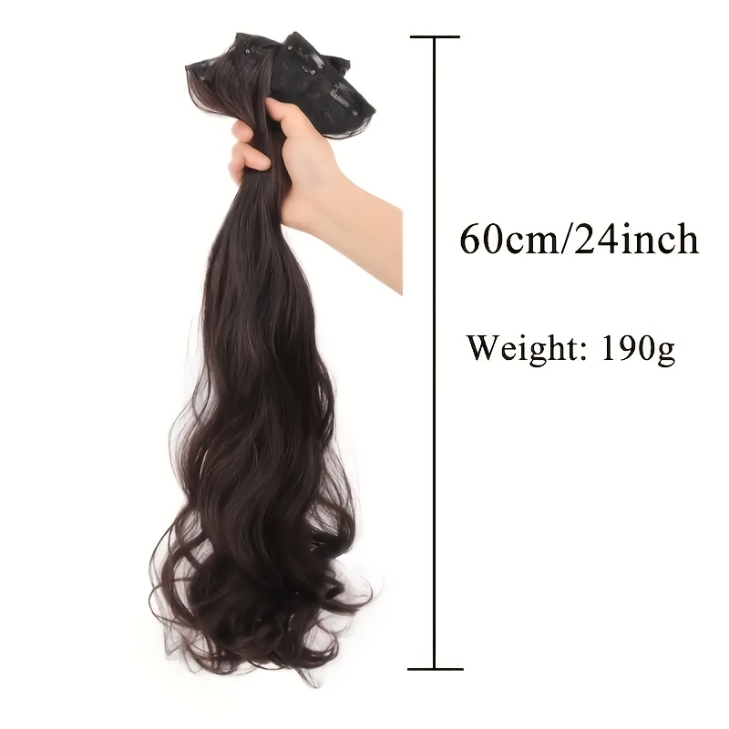 elegant womens 3pcs set   hair extensions clip in wig pieces soft and fluffy lightweight texture seamless design suitable for all hairstyles   daily wear and parties details 4