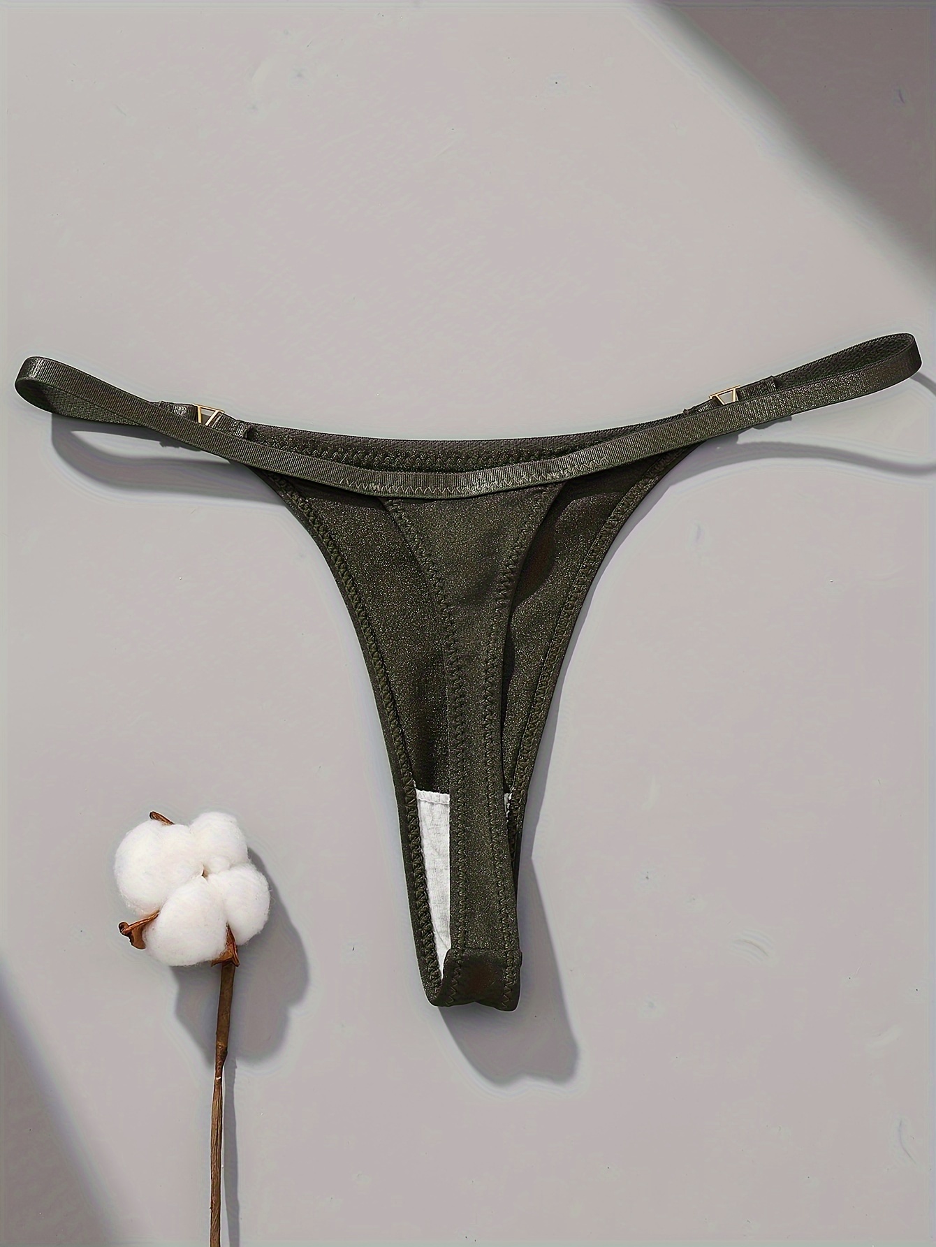 Simple Thongs Comfy Solid Color Accessory Decor Seamless - Temu