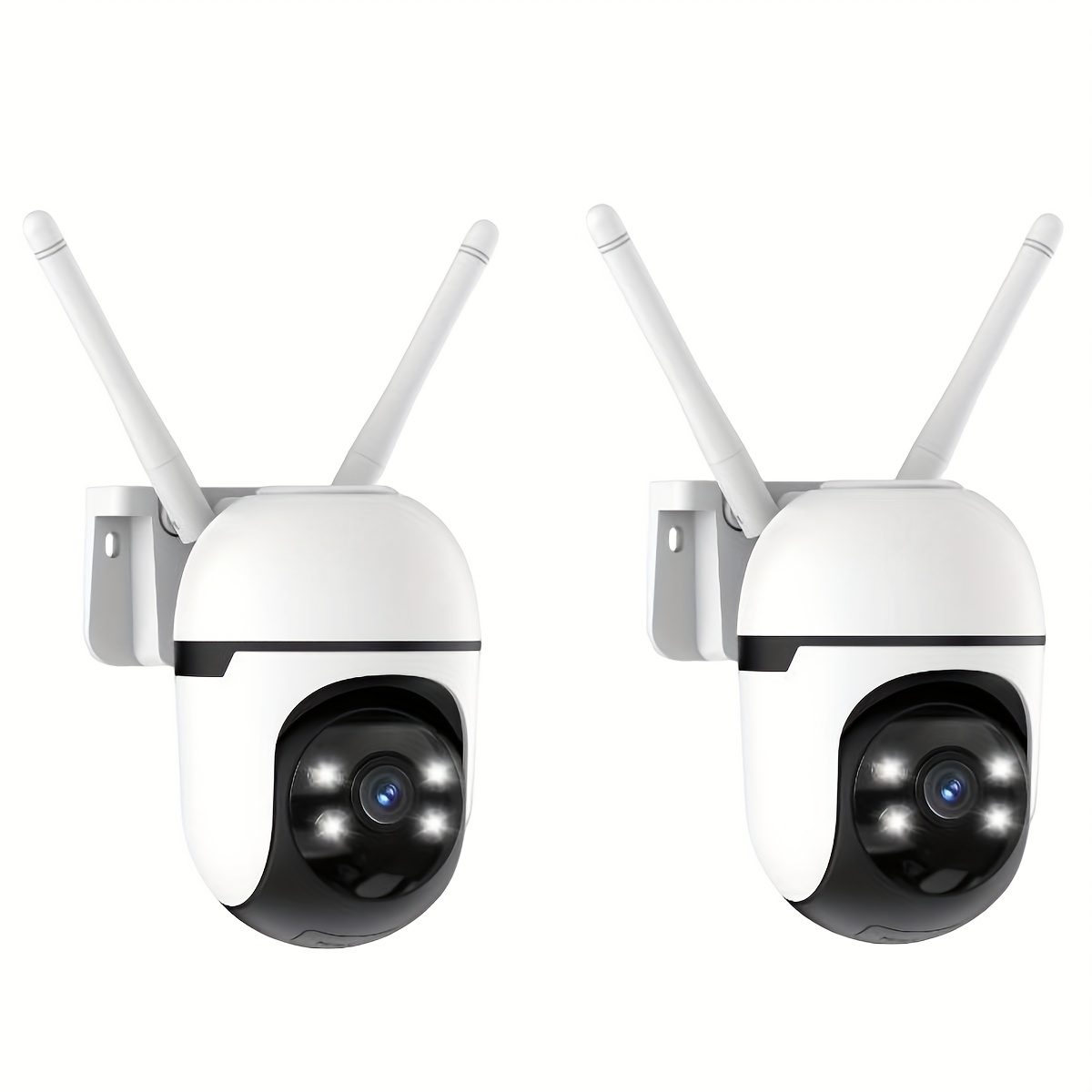 TEMU Ptz Security Camera Outdoor, 360° Auto Tracking, 4mp Color Night Vision, Ip66 Waterproof, 2.4g/5g Dual Band Wifi, Human/pet Detection, Sd/cloud