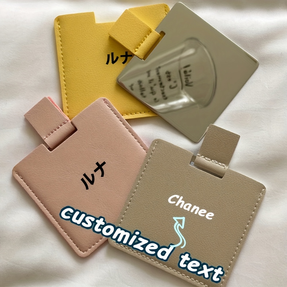 Custom Square Stainless Steel Mirror with Personalization