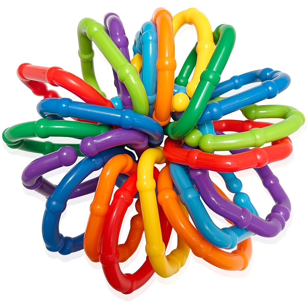 4/9/15/28/40pcs Baby Rings Link Toys for Hanging Toys, 8-Color... product image 5