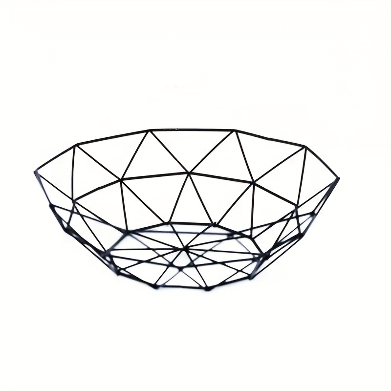 E-shop Moderner Metall-Obstkorb - Zeitgenössisches Eisenkunst-Hohl-Design, Langlebig & Stilvoll für Obst, Snacks und Wohnkultur, für Küche oder