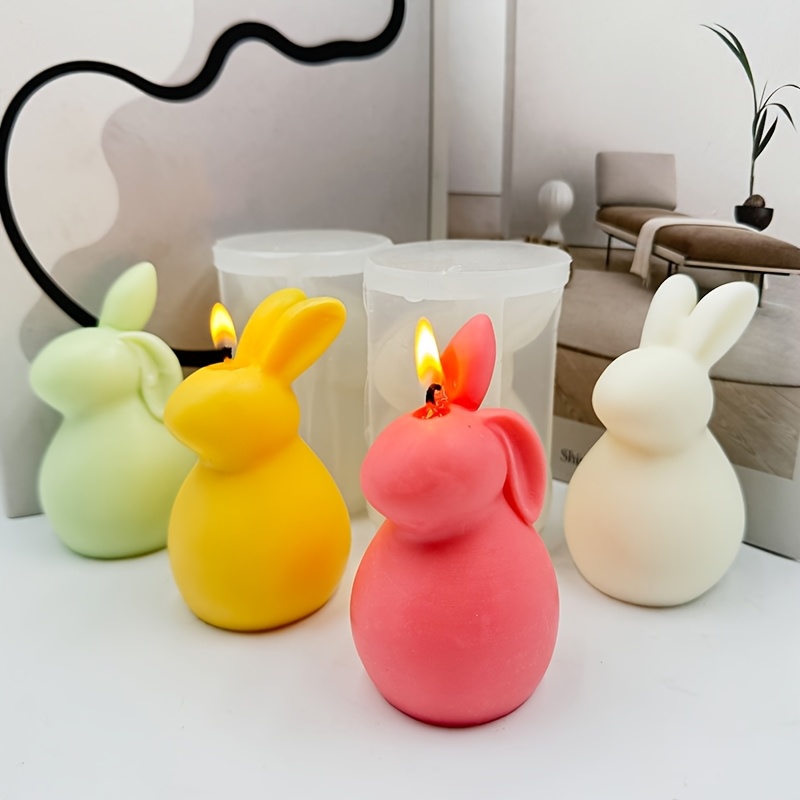 

Easter Bunny Resin Casting Molds, Silicone Irregular Shaped Rabbit Candle Aromatherapy Wax Molds, For Diy Craft, Easter Decorations And Home Decor