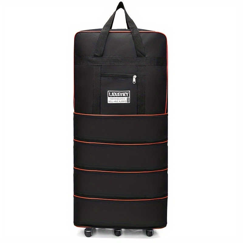 four layer folding travel bag expandable suitcase wheels Temu