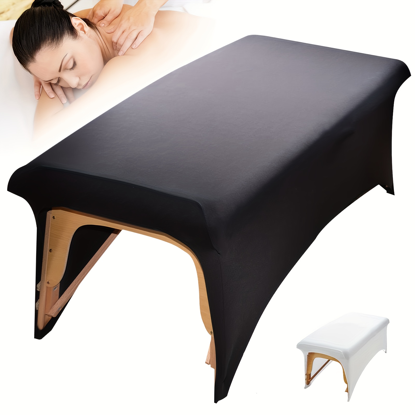 

1pc Bed Cover For Eyelash Extensions, Stretchy Massage Bed Cover Fitted Spa Table Or Esthetician Bed, Excellent For Professionals