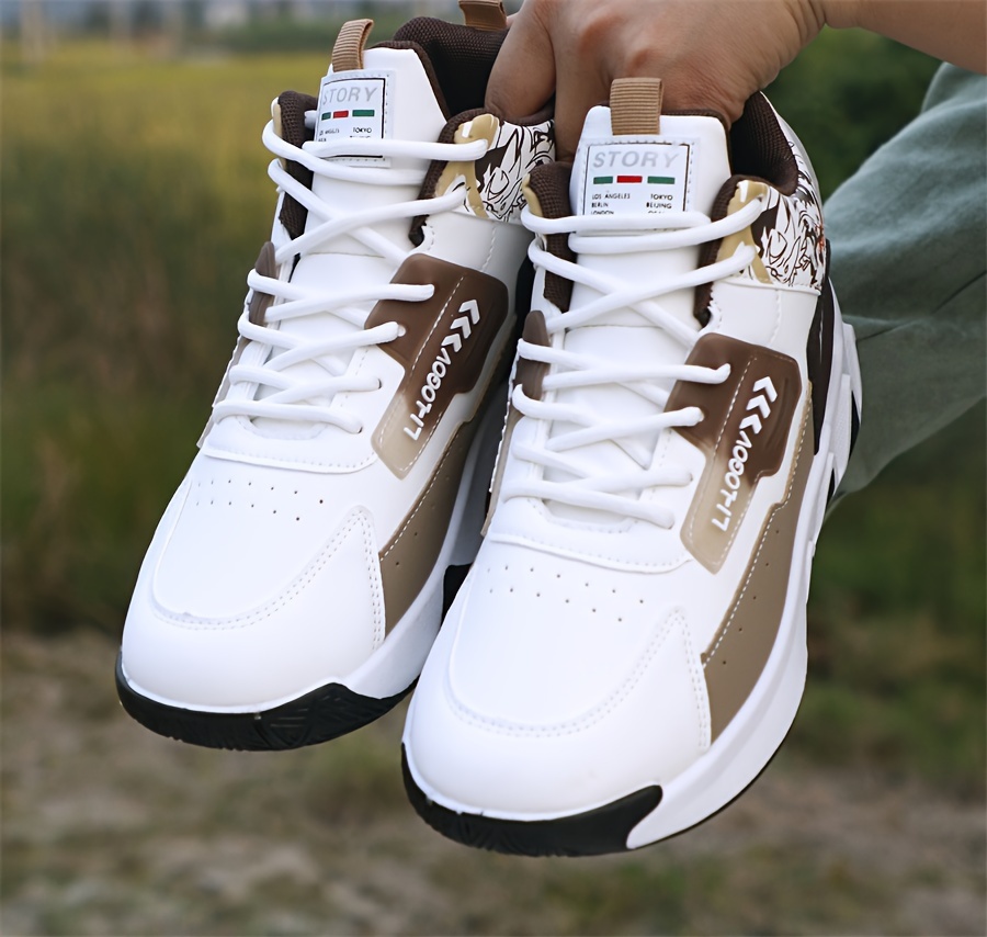 Zapatillas de running acolchadas y elegantes para hombre, cómodas y antideslizantes con cordones, zapatillas suaves, aptas para actividades al aire libre para hombres, se pueden usar en todas las estaciones