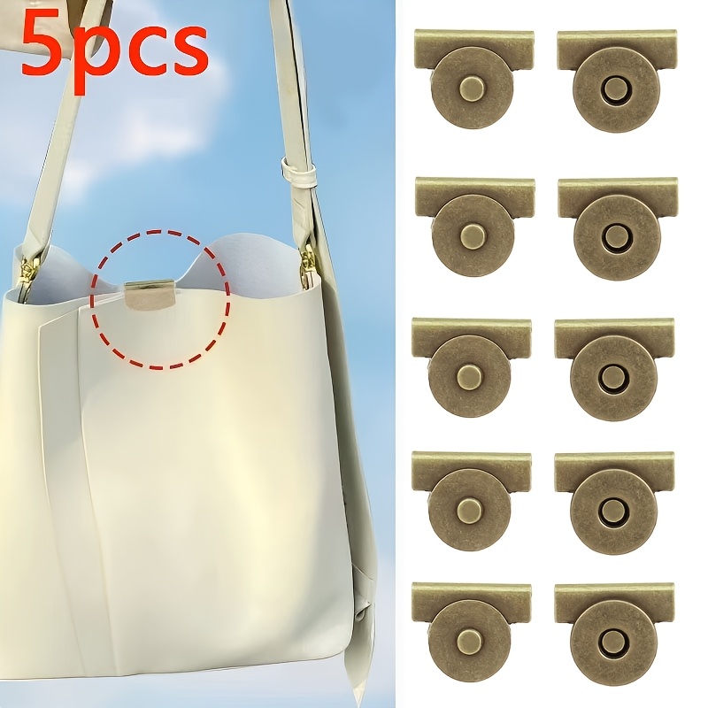 TEMU 5 de Broches a Presión, Hebilla de Instalación Sin Costuras, Broches Rápidos Especiales para Ropa, Carteras y Cortinas, Adiciones Multicolor