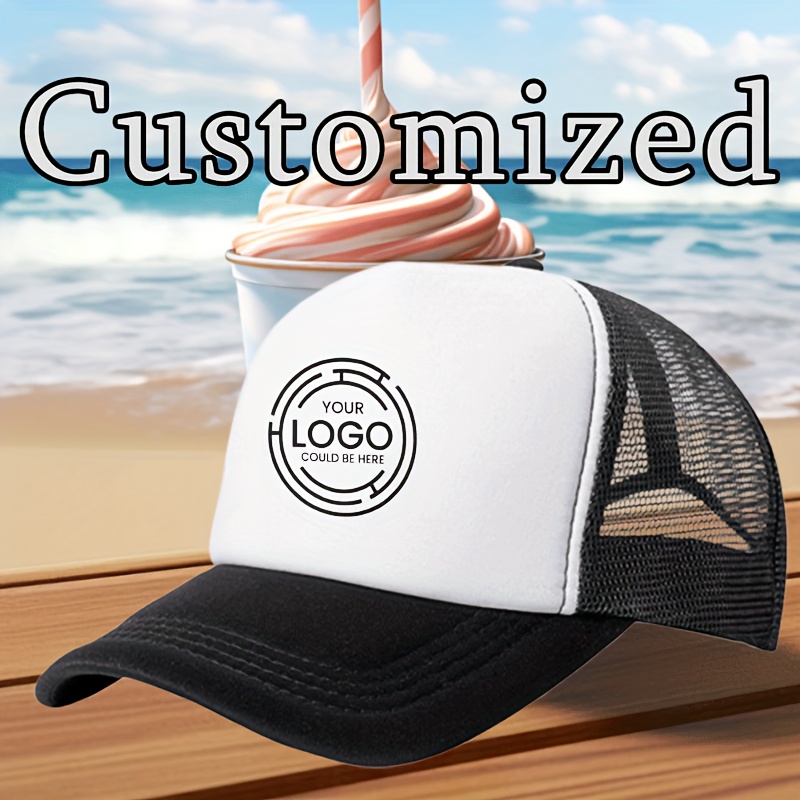 TEMU Custom Mesh Baseball - Personalized Text, Photo, Or Logo | Groomsmen, Weddings, Halloween, And Other Occasions, Wedding Additions, Prom