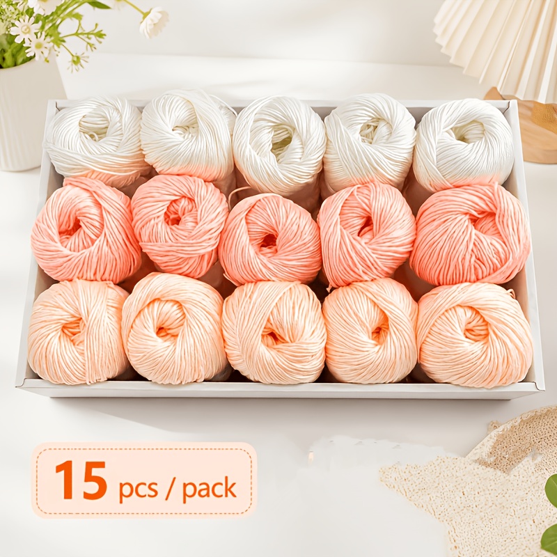 15pcs yarn luxury bundle soft comfortable non pilling non shedding hand knitted suitable for sweaters coats vests shawls cushions and   handmade crafts hand knitting yarn non shedding yarn anti pilling yarn soft   fiber