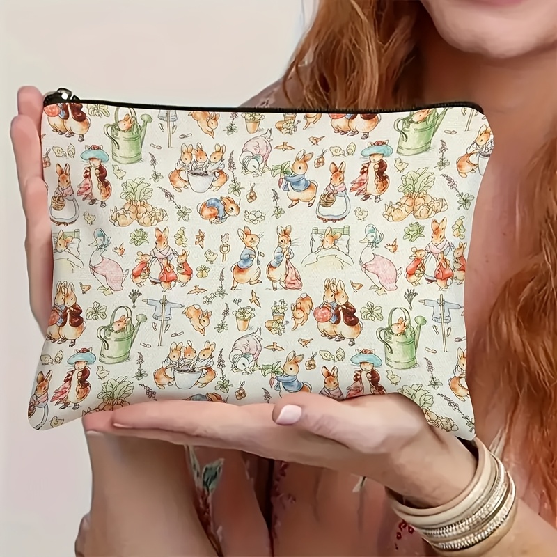 

1pc Trousse de Maquillage en Polyester Whimsy Woods, - Pochette Cosmétique de Voyage pour Adultes, Trousse de Toilette Multifonctionnelle pour Vacances, , Fitness, Camping - Non Parfumée