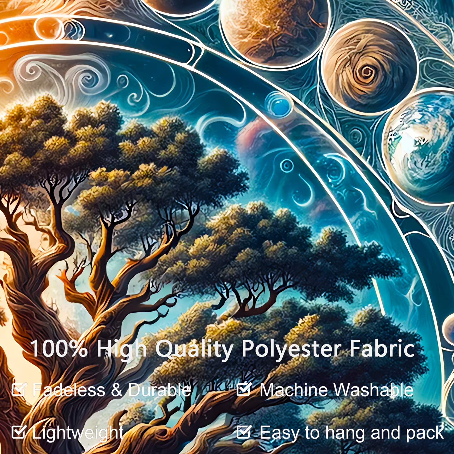 Magnificent Tree Of Life Wall Tapestry Aesthetic Home Decor_voghion.com