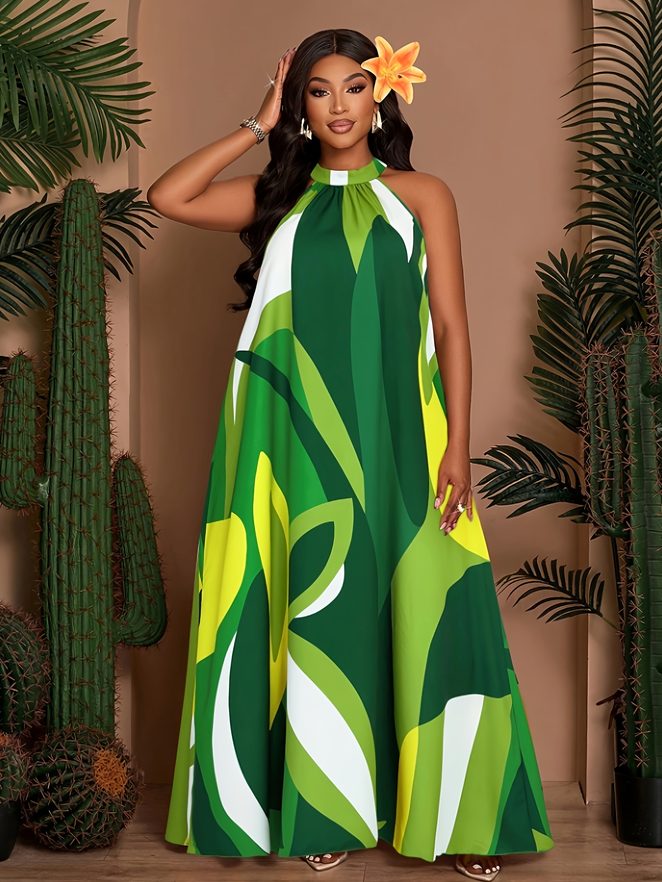 green indian dress Green Dual Color Chinon Silk Bandhani Style Pattern Palazzo Suit with Chiffon Dupatta For Indian Festivals & Weddings main image 0