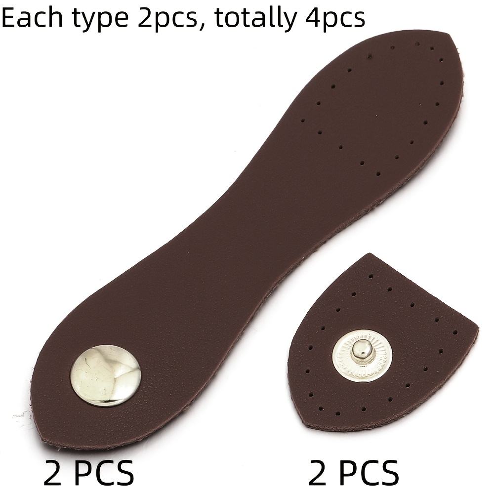 4pcs Faux Leather Bag Hardware Buckles