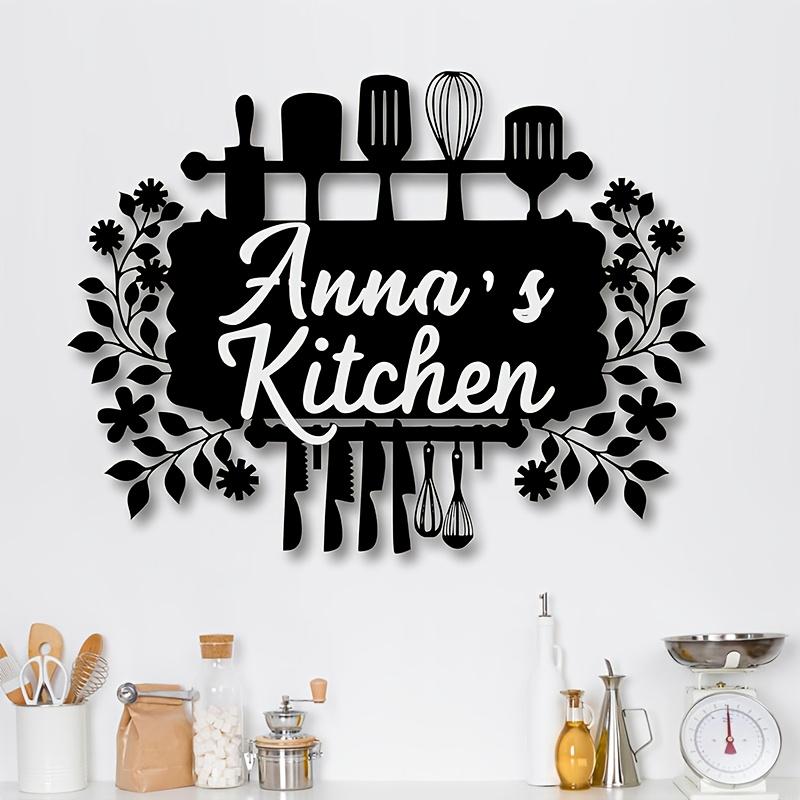 custom metal signs for the kitchen wall art decor for the kitchen personalized   for above cabinets farmhouse style wall hangings for home kitchen and dining area